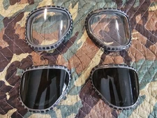 New In Plastic Bag M40 M42 Gas Mask Outsert Set CLEAR And DARK Lenses