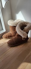 The Children's Place Girls Chalet Boots Tan Faux Fur Size 2