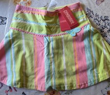Gymboree girl skirt multicolor butterfly sz 7 new