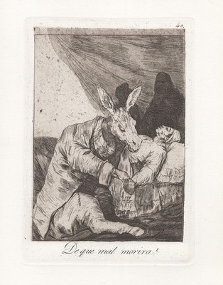 Francisco de Goya plate 40 from Los Caprichos etching Radierung grabado.