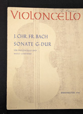 J.Chr. Fr. Bach Sonate G-Dur für Violoncello und Basso Continuo