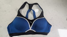 Puma Black / Blue Sports bra medium DryCell