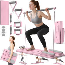 Multifunctional Pilates Board, Pilates Reformer Sets 7-In-1 Foldable Pilates Ref
