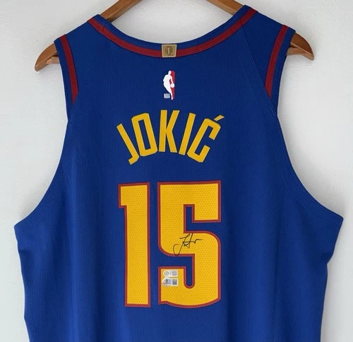 Nikola Jokic Signed Denver Nuggets Nike ADV NBA Authentic Auto Jersey USASM BAS