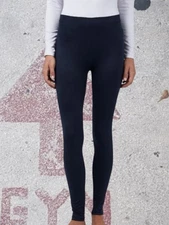 32 degrees women’s size XS leggings dark navy blue stretch soft base layer new