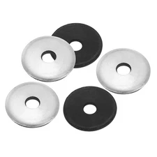 80Pcs M6.3x25mm Aluminum EPDM Bonded Sealing Neoprene Rubber Washers Gasket