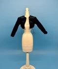 Vintage Barbie Doll Black Bolero Jacket Mattel Fashion Accessory 1960s–70s As Is