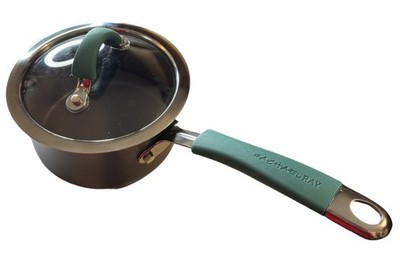 RACHAEL RAY Hard-Anodized Non-Stick 1 QT Saucepan Pot & Lid