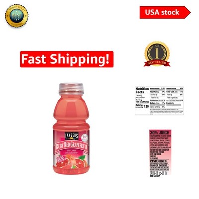 Langer's Ruby Red Grapefruit Juice Cocktail, 10 Oz - Pack of 12 for Pure Refr...