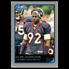 Elvis Dumervil Rookie #238 2006 Bowman Denver Broncos Football Card NFL. rookie card picture