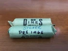 2 rolls Pre 1965 Dimes