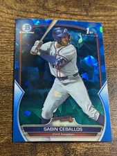 SABIN CEBALLOS 2023 Bowman Draft #BDC-110 1st Chrome Sapphire Refractor