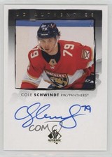 2022-23 SP Authentic UD Authentics Cole Schwindt #UDA-CS Auto 1l2a
