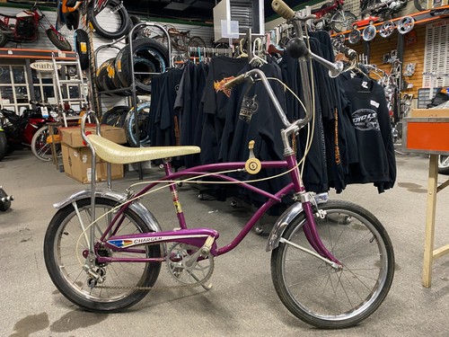 Charger Muscle Bike Bicycle Banana Seat Plum Crazy 5 sp Stick Shift Drag Slick!