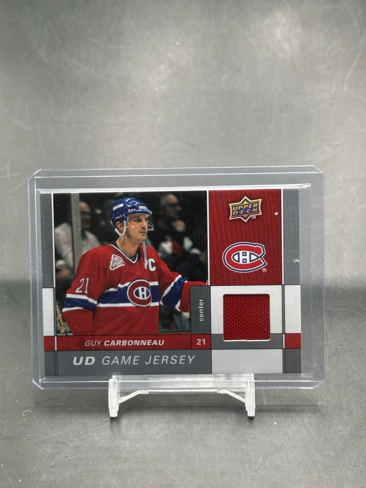 Guy Carbonneau #GJ-GC 2009-10 Upper Deck Hockey UD Game Jerseys