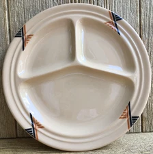 Vintage USA Pottery McNicol Roloc Art Deco Diner Restaurant Ware Grill Plate