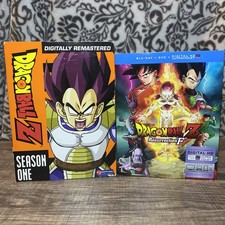 Dragon Ball Z Season 1 DVD 6-Disc Set, Uncut and Resurrection F blu ray preowned