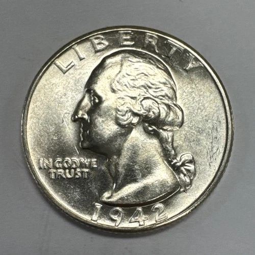 1942-D Washington Quarter — photo from the most recent tracked eBay sale