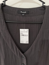 Madewell Dress for Women Size Small, Dark Grey, Casual , Summer, 100% Cotton