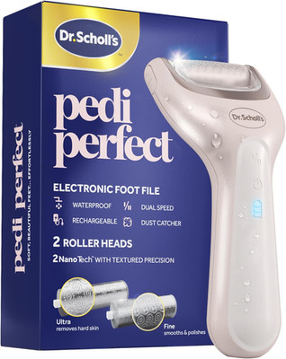 Dr Scholls Pedi Perfect Callus Remover Rechargeable Waterproof 2 Roller Heads