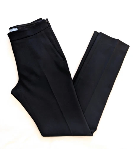 Pantaloni eleganti donna PRADA taglia 10 (40 EU) Italia lana vergine pantaloni firmati