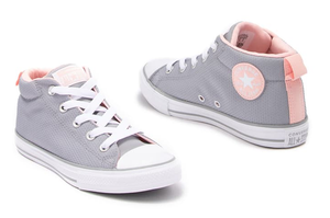 grey and pink converse