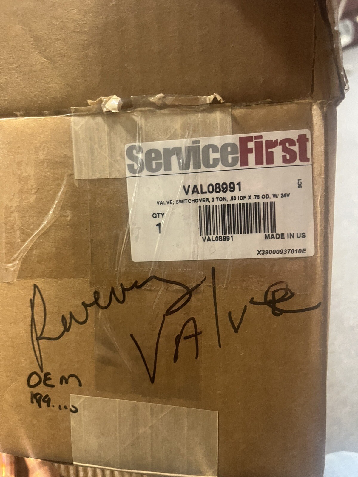 OEM Trane American Standard Reversing Switchover Valve VAL08991 | eBay