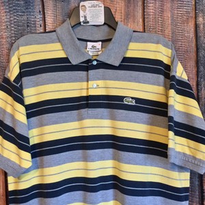 polo lacoste amarillo hombre