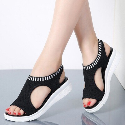 Sandalias Mujeres 2019 Nuevos Usados De Verano Cuna Comodas Senoras  Resbalon | eBay