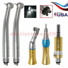 Dental Low Speed Contra Angle Handpiece LED Fiber Optic E-generator Turbine ACE