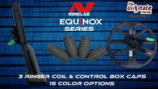 Minelab Equinox 900 3 ringer coil and control unit caps. Set of 4