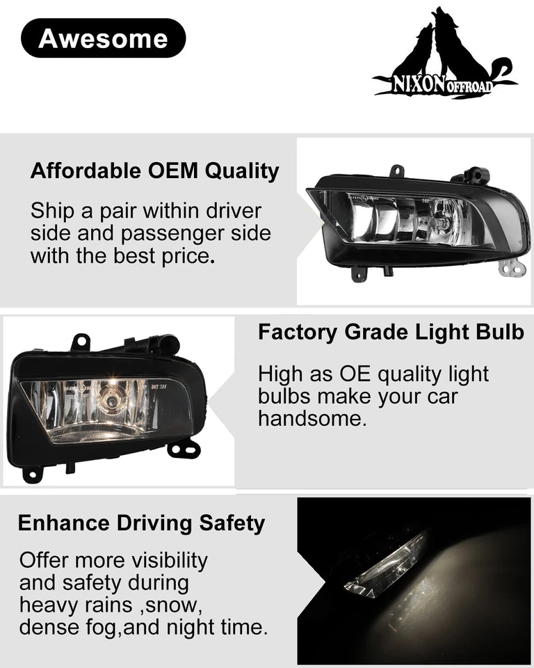 Par de luces antiniebla para Audi A4 2013 2014 2015 2016 luces de parachoques izquierda+derecha Foto 2 de 4