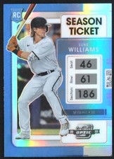 2022 Panini Chronicles Luke Williams #20 BASEBALL Marlins RC Contenders Optic