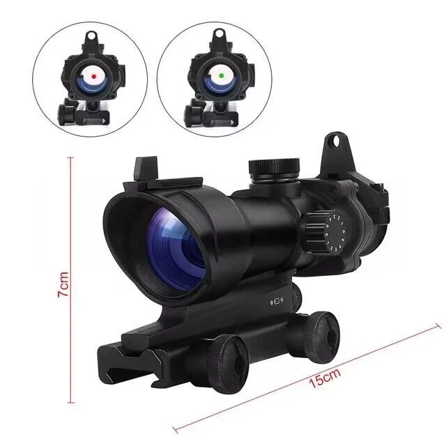 ACOG 1X32 Red/ Green Dot Sight Illuminated Optical Rifle Scopes for Hunting - Image 2 of 4