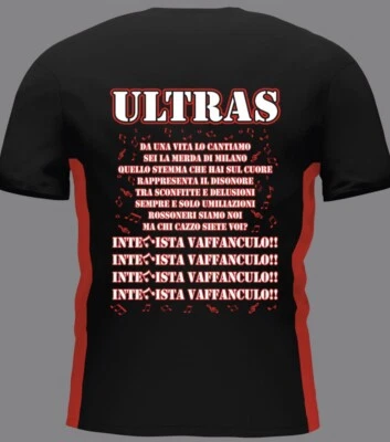 MAGLIA CURVA SUD MILANO ULTRAS MILAN CAMISETA CURVA SUD MILANO ULTRAS MILAN