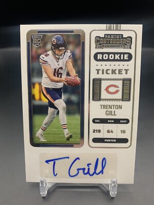 2022 Contenders Trenton Gill Championship Ticket Autograph Auto RC #259 Bears