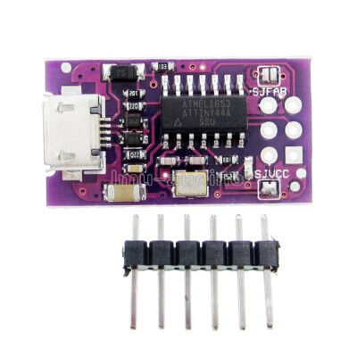 Micro USB Tiny AVR ISP ATtiny44 USBTinyISP Programmatore 5V Per - Foto 3
