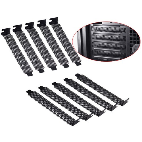 5PC PCI Bracket Slot Cover Dust Filter Blank Blanking Plate + Screws Accessory - Bild 3 von 6