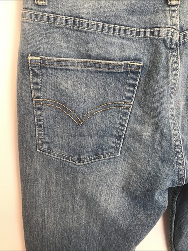 Levis Jeans Boys 16 Regular 28x30 514 Denim Mid Wash - Picture 9 of 12