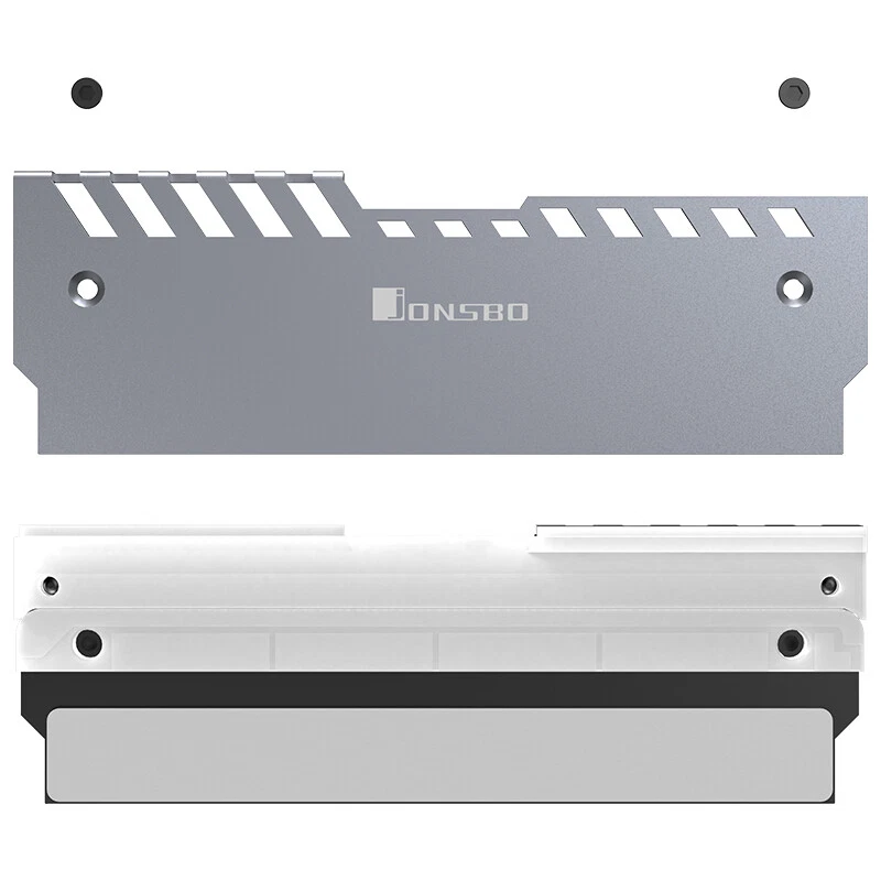 2-Pack LED Memory Cooling Aluminum RAM Radiator RGB PC Case for DIY Game Chassis - Image 4 of 4