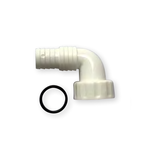 Pipe Exhaust System for Washing Machine 1 " Plastic White Base Curved MM.22 eBay