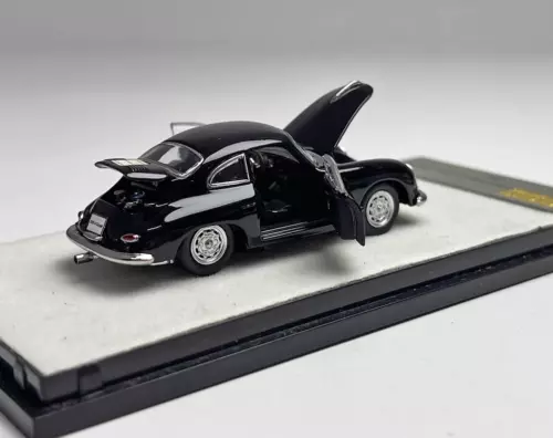 PGM 1:64 schwarz 356 Classic Vintage Sportmodell Diecast Metallauto - Bild 3 von 5