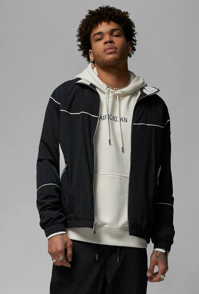 NEW MENS M Nike Air Jordan Essentials Flight Track Jacket Black