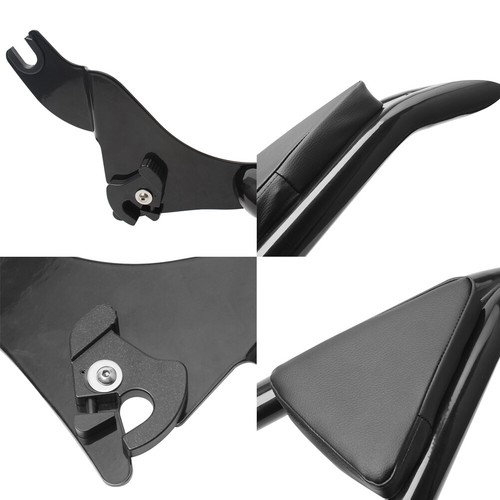 Almohadilla desmontable para respaldo de pasajero Sissy Bar para Harley Touring Road King 2009-UP - Imagen 12 de 12