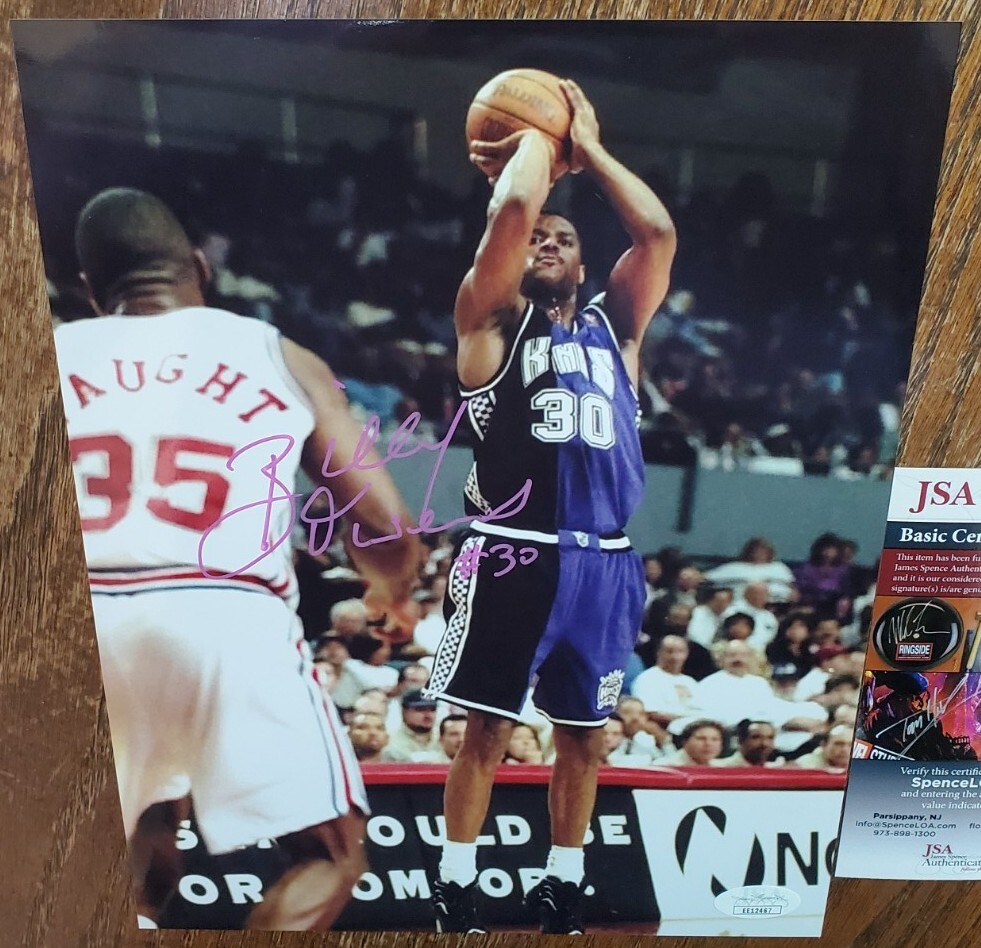 Billy Owens Autographed Signed Sacramento Kings NICE 8x10 Photo Basketball JSA 