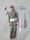 Vintage Original 1960s 1964 Hasbro GI Joe Action Marine Figure With Accessories