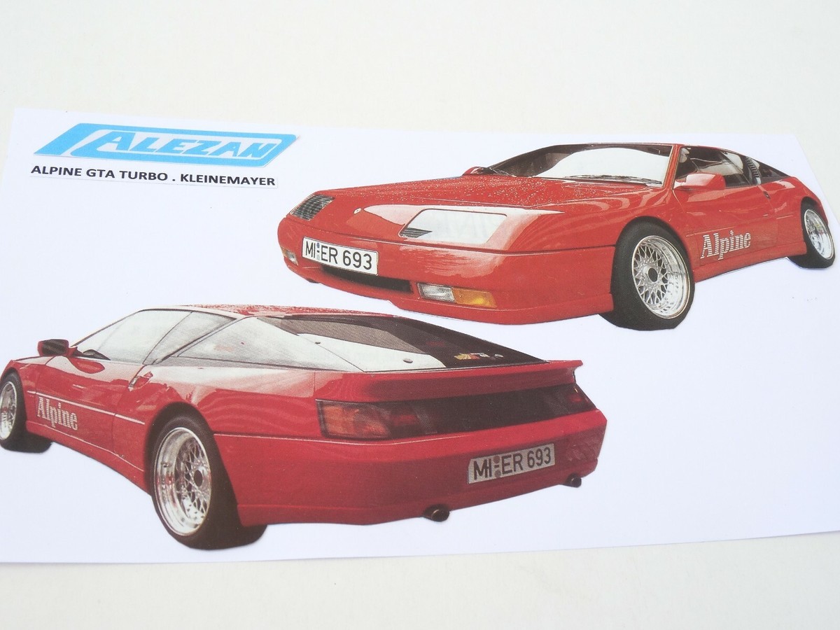 Kit Maquette Alezan Models 1/43 - Alpine GTA Turbo Kleinemayer - Résine - Neuf