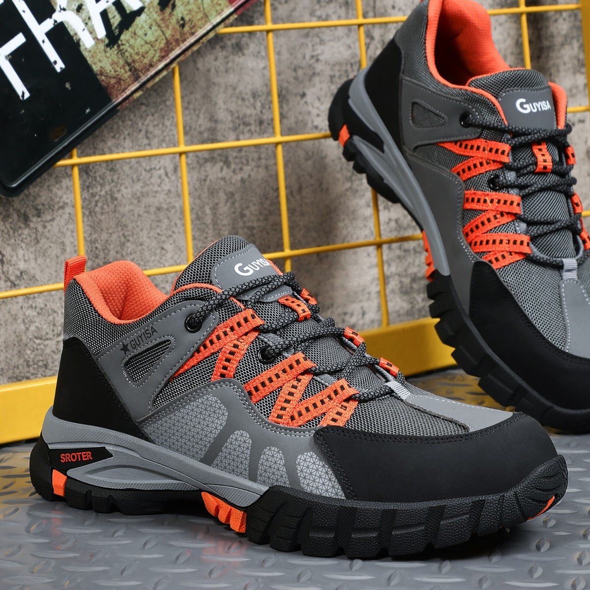 Men's Safety Shoes Indestructible Steel toe Work Safety Shoes Non