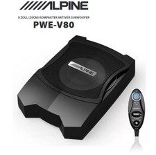 Alpine PWE-V80 20 cm (8") subwoofer attivo con telecomando via cavo 160 Watt