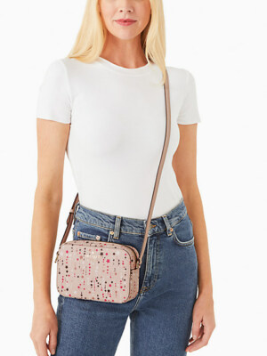 Kate spade Staci ミニ クロスボディ カメラバッグ ピンク Kate Spade Staci Mini Camera Bag Crossbody Shoulder Purse Pink